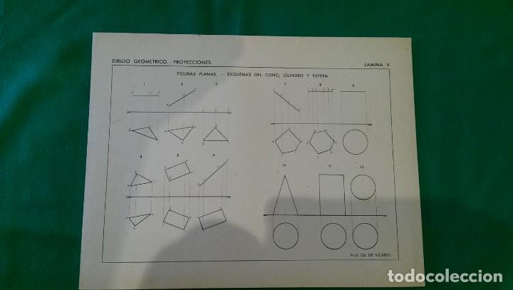 Sammelleidenschaft Papier: ANTIGUA L&Aacute;MINA DE DIBUJO &laquo;DIBUJO GEOM&Eacute;TRICO. PROYECCIONES&raquo;