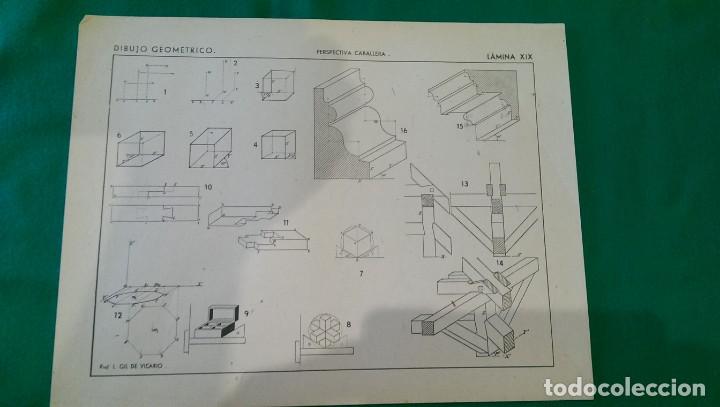 Sammelleidenschaft Papier: ANTIGUA L&Aacute;MINA DE DIBUJO &laquo;DIBUJO GEOM&Eacute;TRICO. PERSPECTIVA CABALLERA&raquo;