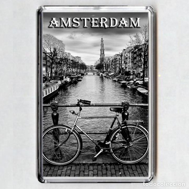 Coleccionismo: IMAN acr&iacute;lico NEVERA - Amsterdam - Foto 1