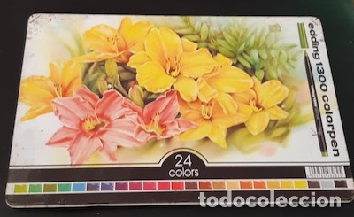 Coleccionismo: ESTUCHE DE 24 ROTULADORES DE COLORES EDDING 1300 COLORPEN