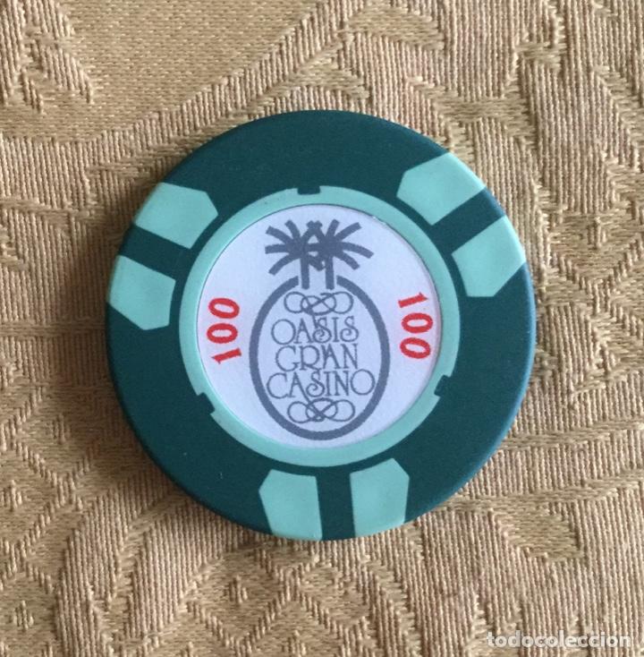 Coleccionismo: FICHA DE 100 PESETAS DE OASIS GRAN CASINO DE LANZAROTE