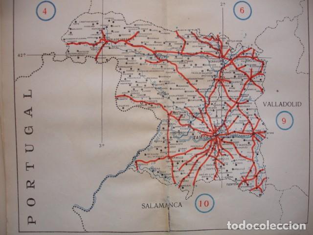 mapa de carreteras de zamora zamora .mapa de carreteras 22x19.5. año 1920   Comprar Documentos 