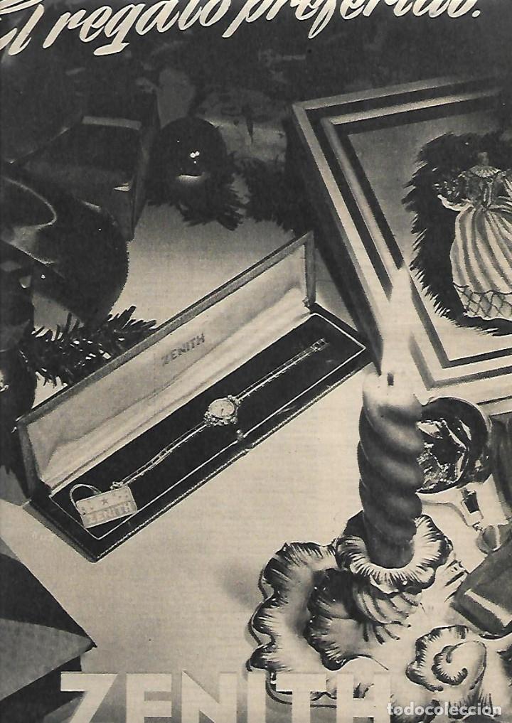 Sammelleidenschaft Papier: A&Ntilde;O 1955 RECORTE PRENSA PUBLICIDAD RELOJ ZENITH