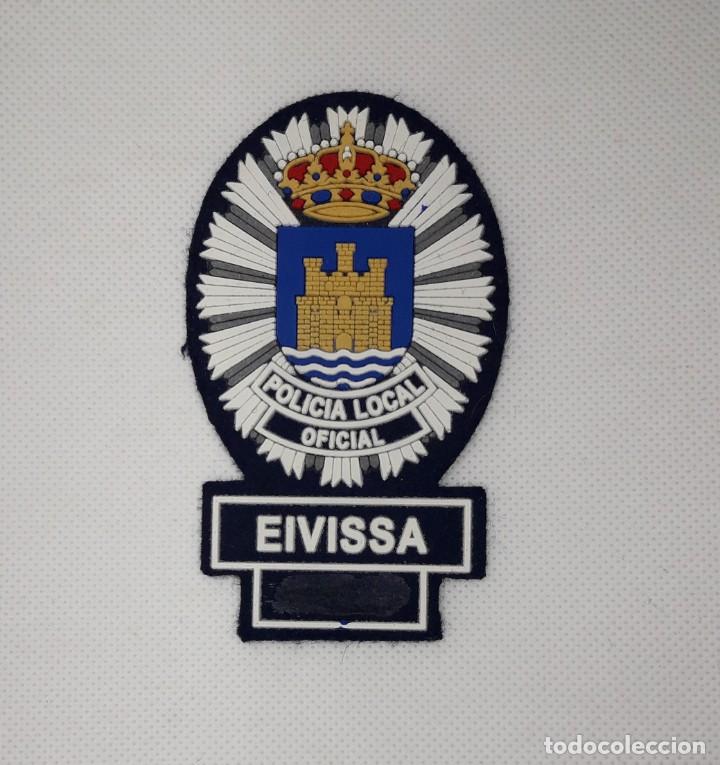 Coleccionismo: PARCHE PLACA POLIC&Iacute;A EIVISSA - Foto 1