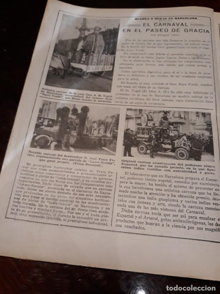 Coleccionismo: TRES HOJAS CON IM&Aacute;GENES DEL CARNAVAL DE BARCELONA DEL A&Ntilde;O 1925 - MEDIDA DE 28 X 21 CM