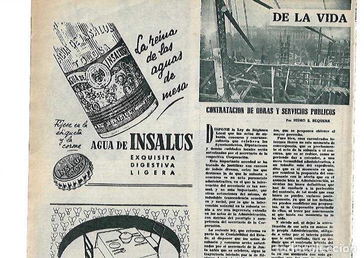Coleccionismo: A&Ntilde;O 1953 RECORTE PRENSA PUBLICIDAD AGUA DE INSALUS TOLOSA INESCTICIDA ORION