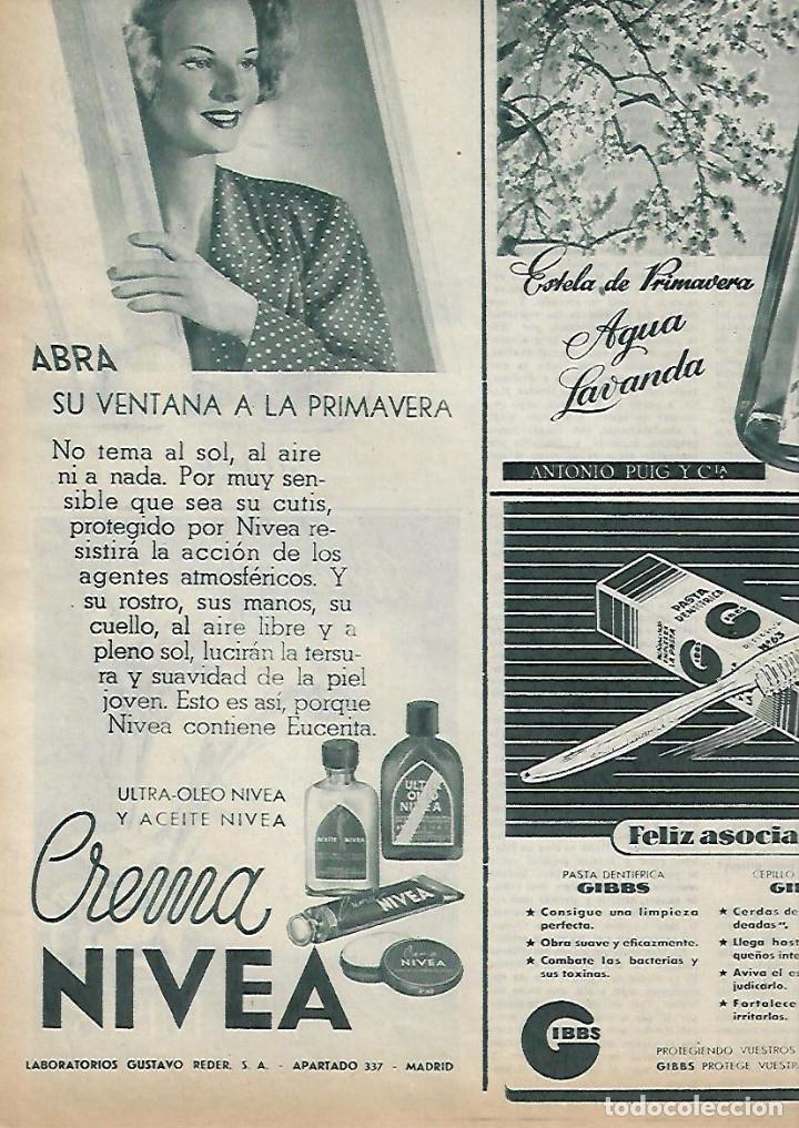 Coleccionismo: A&Ntilde;O 1953 RECORTE PRENSA PUBLICIDAD CREMA NIVEA