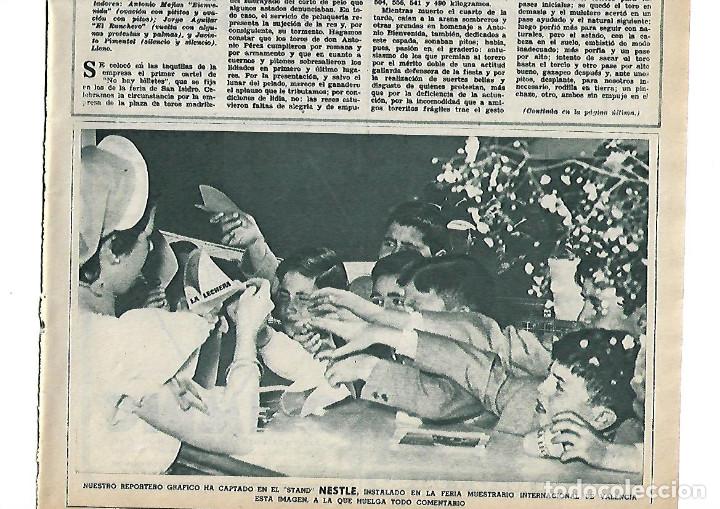 Coleccionismo: A&Ntilde;O 1953 RECORTE PRENSA PUBLICIDAD STAND NESTLE LA LECHERA VALENCIA FERIA INTERNACIONAL MUESTRAS