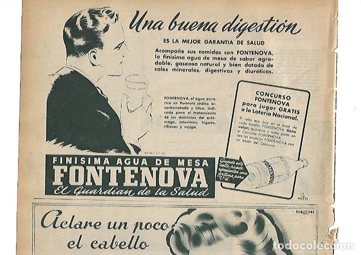 Sammelleidenschaft Papier: A&Ntilde;O 1946 RECORTE PRENSA PUBLICIDAD AGUA DE MESA FONTENOVA