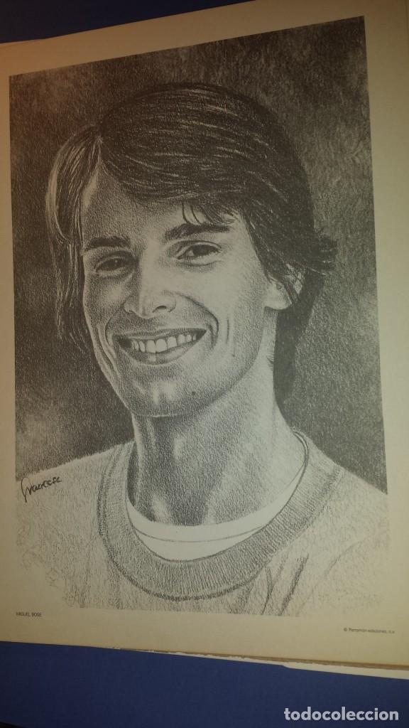 Coleccionismo: LAMINA DE VOCES FAMOSAS DIBUJO DE MIGUEL BOSE DE PARRAMON EDICIONES S.A.