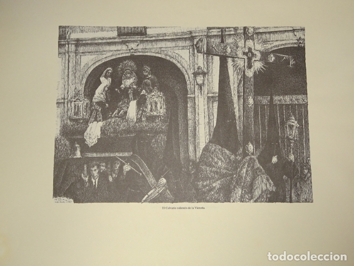 Collezionismo: L&Aacute;MINA PLUMILLA DE LA SEMANA SANTA DE M&Aacute;LAGA. 1984 . EL CALVARIO SALIENDO DE LA VICTORIA