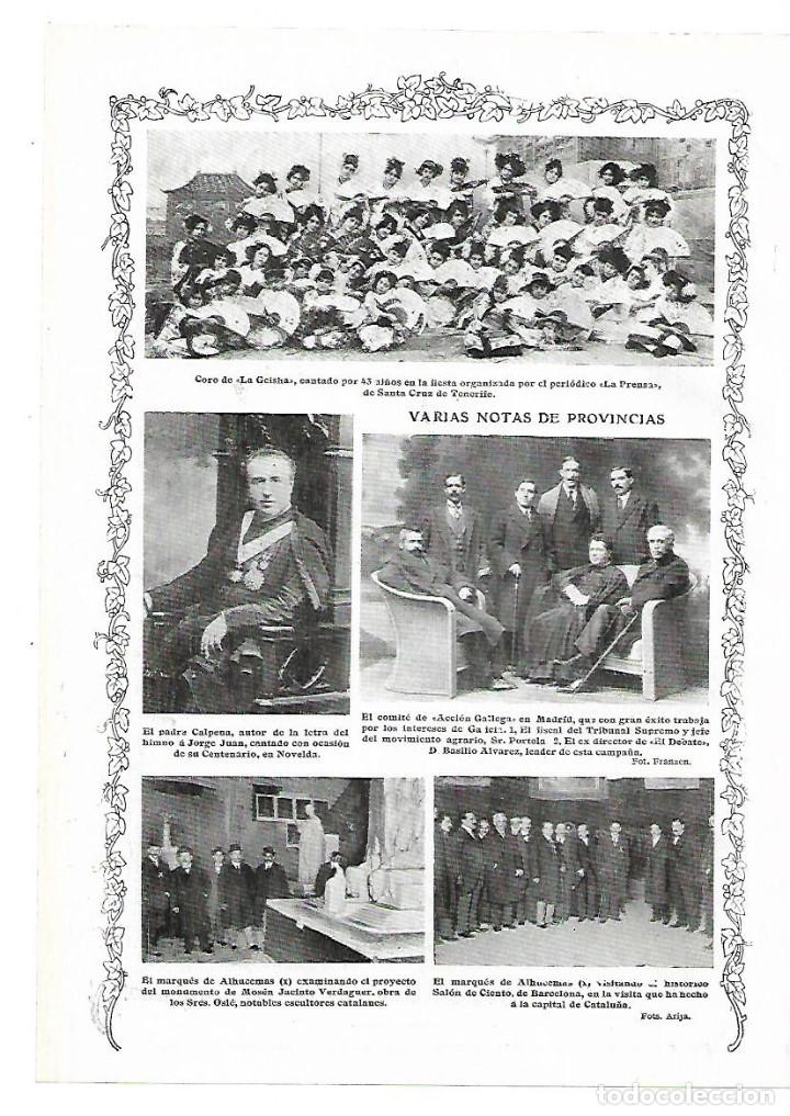 Collectionnisme: A&Ntilde;O 1913 RECORTE PRENSA CORO DE LA GEISHA FIESTA INFANTIL PERIODICO LA PRENSA SANTA CRUZ TENERIFE