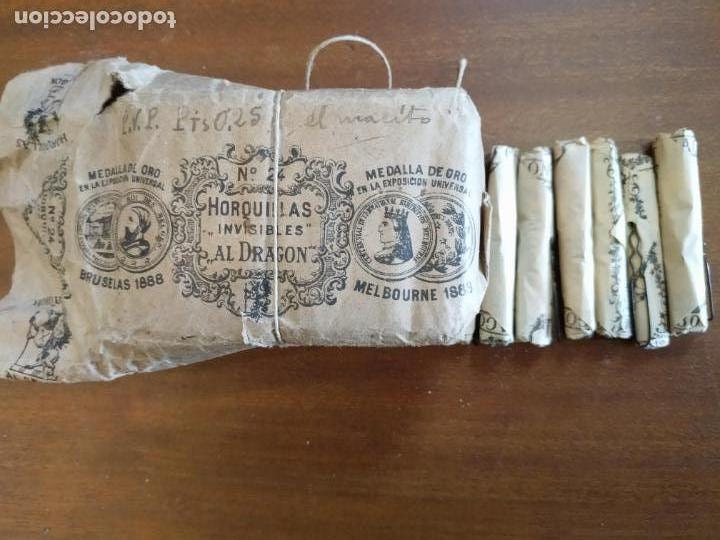 Coleccionismo: CONJUNTO DE 35 PAQUETES DE HORQUILLAS PARA PELO