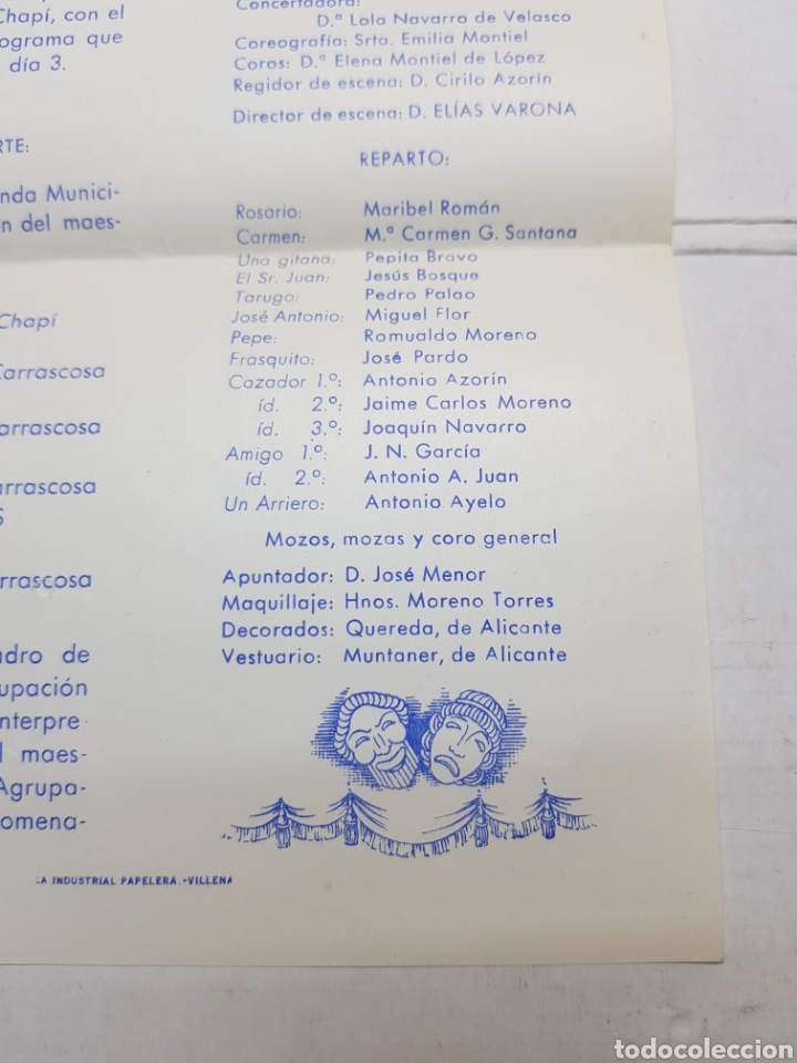 Coleccionismo: Programa Teatro Chap&iacute; 1965 El pu&ntilde;ado de Rosas escaso - Foto 5