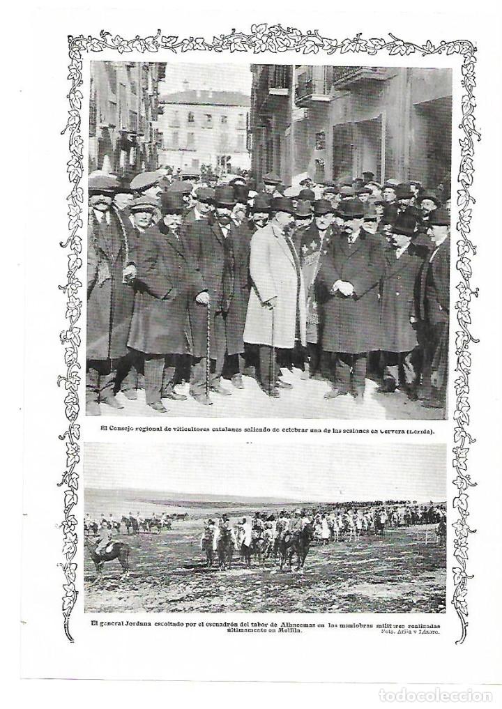 Coleccionismo: A&Ntilde;O 1913 RECORTE PRENSA CERVERA LLEIDA LERIDA CONSEJO REGIONAL DE VITICULTORES CATALANES
