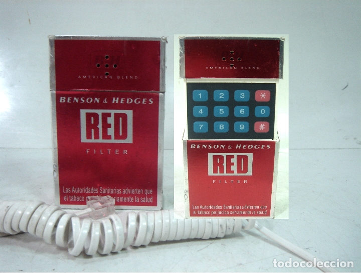 Coleccionismo: RARO TELEFONO PAQUETE DE TABACO - BENSON & HEDGES RED FILTER -A&Ntilde;OS 90 - CIGARROS 2