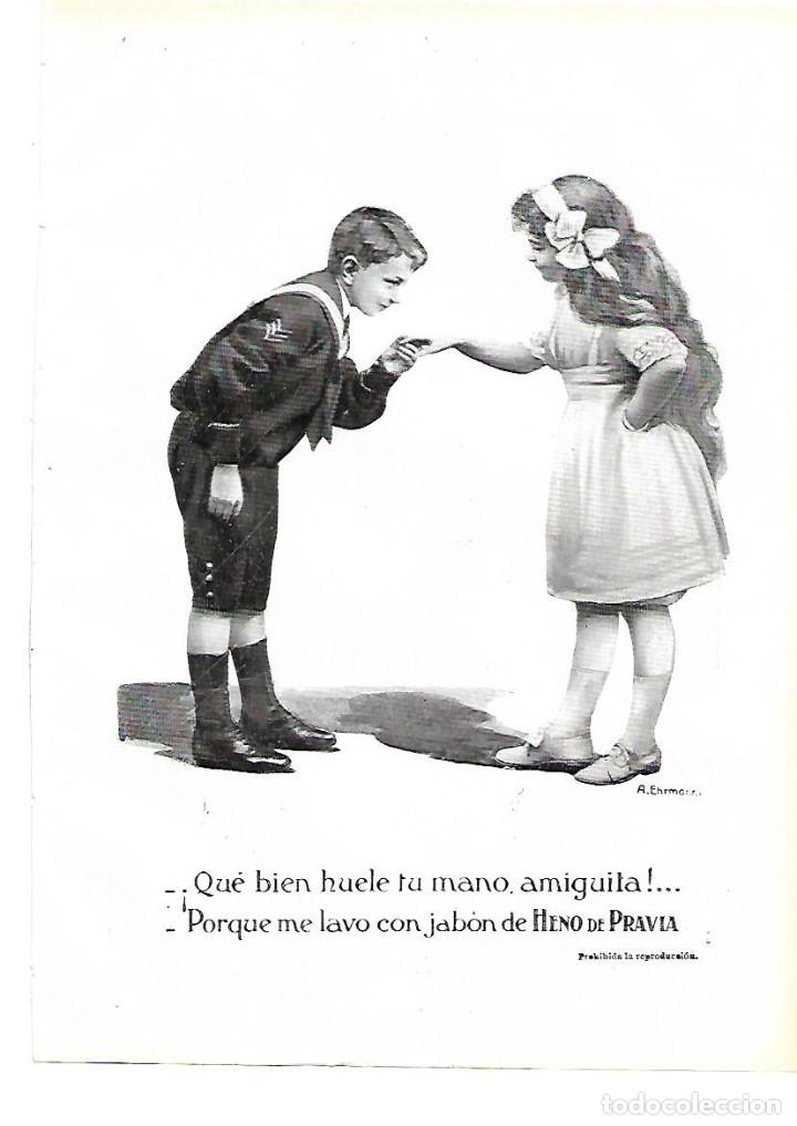 Coleccionismo: A&Ntilde;O 1913 RECORTE PRENSA PUBLICIDAD PASTILLA DE JABON HENO DE PRAVIA