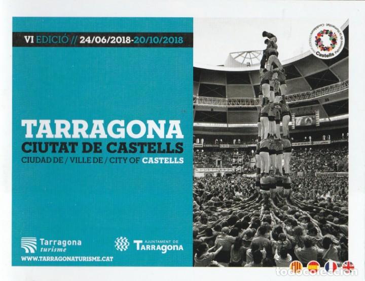 Collecting paper: TARRAGONA - CIUTAT DE CASTELLS - 2018 FOLLETO GUIA INFORMATIVA CALENDARI CASTELLER 4 IDIOMAS FOTOS