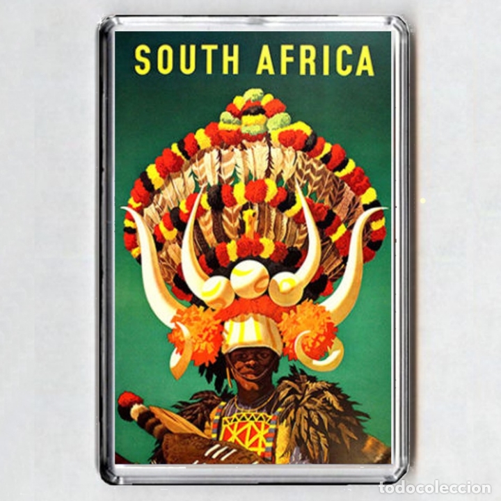 Coleccionismo: Iman acrilico NEVERA - SUDAFRICA - Foto 1