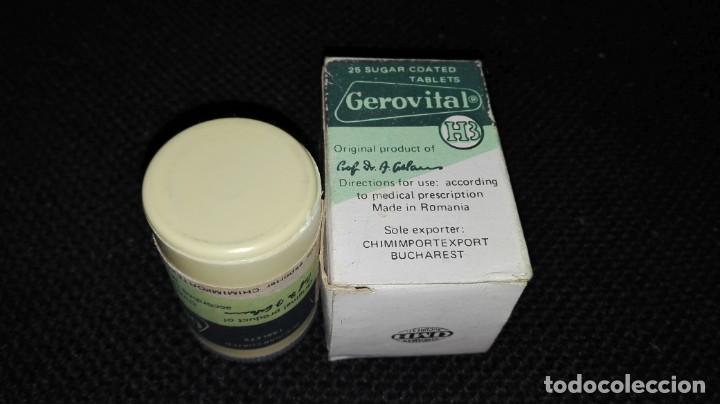 Coleccionismo: GEROVITAL H3. UNA CAJA ANTIGUA DEL FAMOSO PRODUCTO RUMANO DE LA DRA. ANA ASLAN CON TODAS SUS GRAJEAS