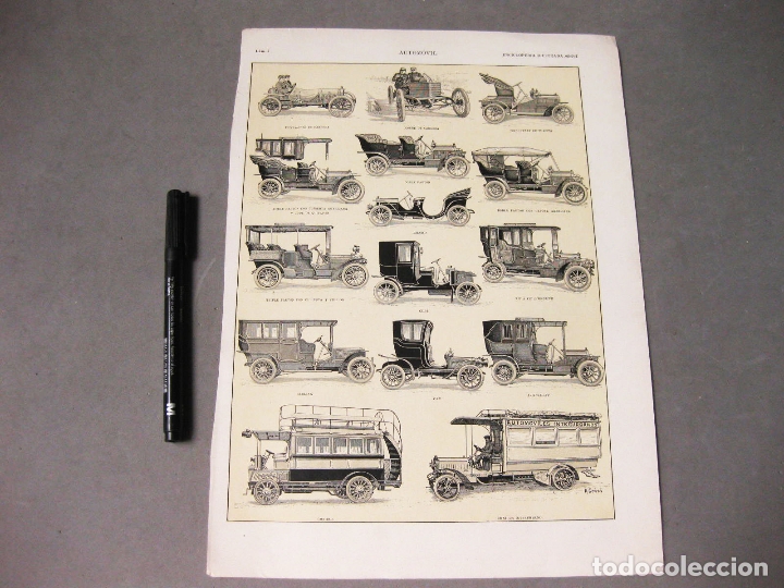 Coleccionismo: L&Aacute;MINA ANTIGUAS DE LA HISTORIA DEL AUTOMOVIL SACADA DE LA ENCICLOPEDIA ILUSTRADA SEGUI