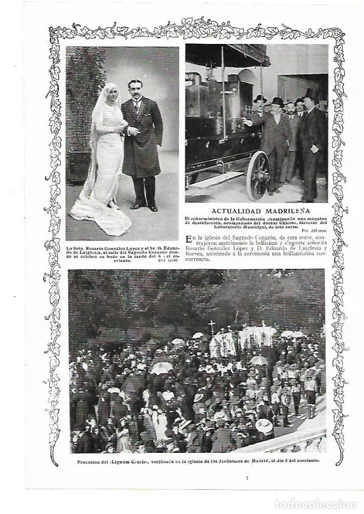 Coleccionismo: A&Ntilde;O 1913 RECORTE PRENSA PROCESION DEL LIGNUM CRUCIS IGLESIA DE LOS JERONIMOS MADRID