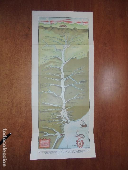 Coleccionismo: L&Aacute;MINA 1925: MAPA DESCUBRIMIENTO DEL R&Iacute;O DE LAS AMAZONAS. QUITO.