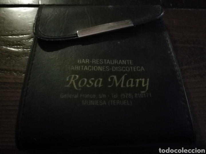 Coleccionismo: Cartera monedero bar restaurante discoteca rosa mary muniesa Teruel
