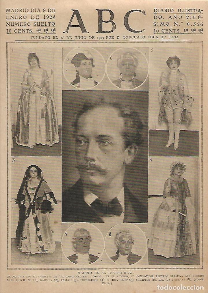 Collectionnisme: A&Ntilde;O 19124 RECORTE PRESA MADRID TEATRO REAL EL CABALLERO DE LA ROSA RICARDO STRAUSS OPERA MUSICA