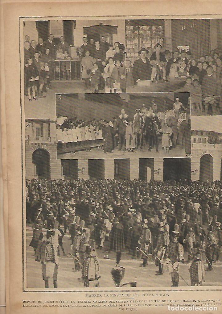 Collectionnisme: A&Ntilde;O 1924 RECORTE PRENSA MADRID FIESTA DE LOS REYES MAGOS CABALGATA INCLUSA PLAZA ARMAS PALACIO