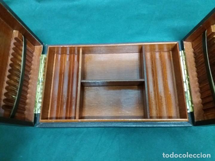 Coleccionismo: CIGARRERA PIEL Y MADERA - Foto 1
