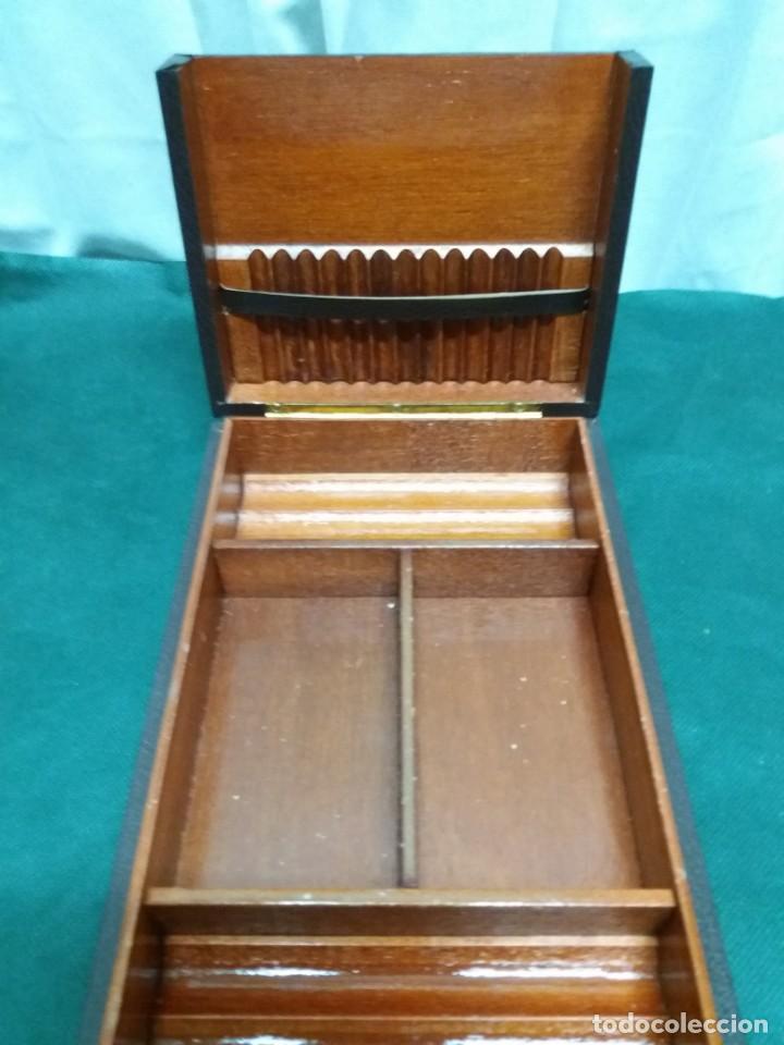 Coleccionismo: CIGARRERA PIEL Y MADERA - Foto 5