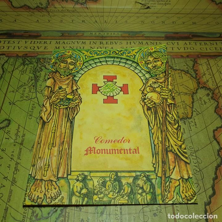 Coleccionismo: CARTA MEN&Uacute; COMEDOR MONUMENTAL RTTE. SAN FRANCISCO. III CONGRESO IBEROAMERICANO DEL MEDIO AMBIENTE.
