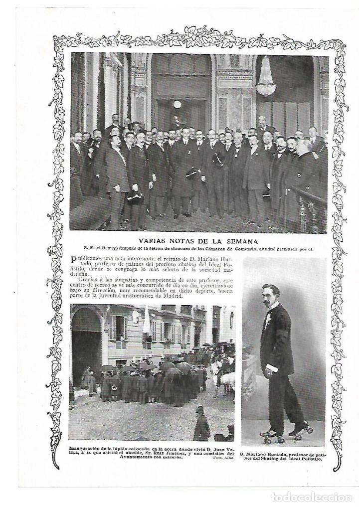 Collezionismo: A&Ntilde;O 1913 RECORTE PRENSA INAUGURACION LAPIDA EN LA CASA DONDE VIVIO JUAN VALERA