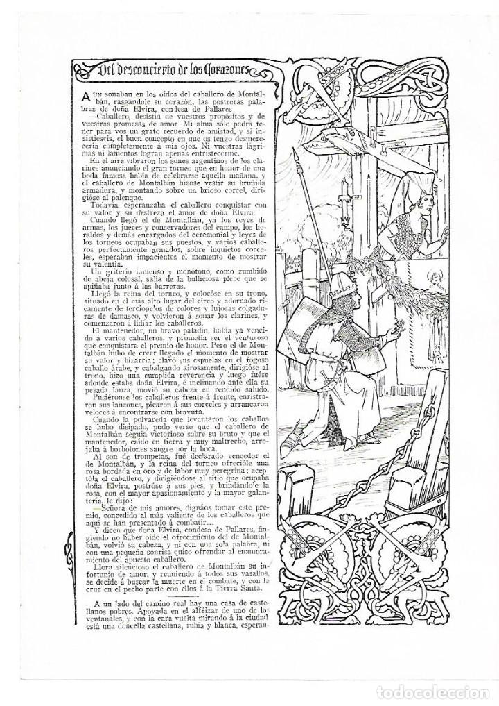 Collezionismo: A&Ntilde;O 1913 RECORTE PRENSA RELATO CORTO  DESCONCIERTO DE LOS CORAZONES ARTURO PEREZ ROCA DIBUJO VARELA