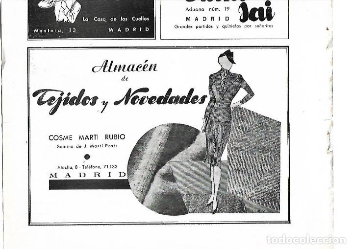 Collezionismo: A&Ntilde;O 1913 RECORTE PRENSA PUBLICIDAD MADRID ALMACEN TEJIDOS NOVEDADES COSME MARTI RUBIO MODA