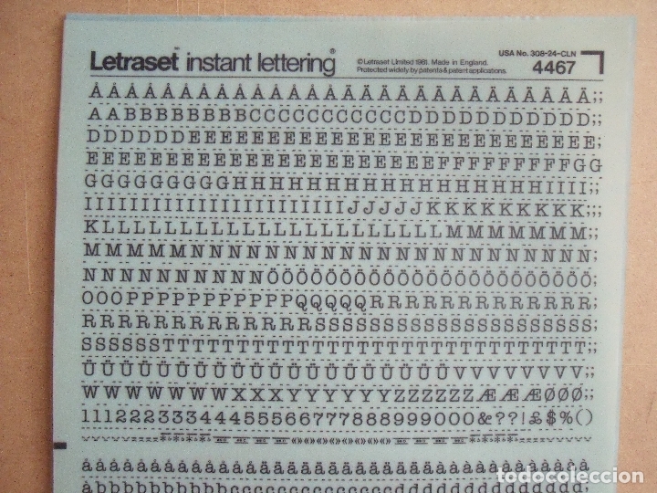 Letras Y Numeros Letraset Vendido En Venta Directa