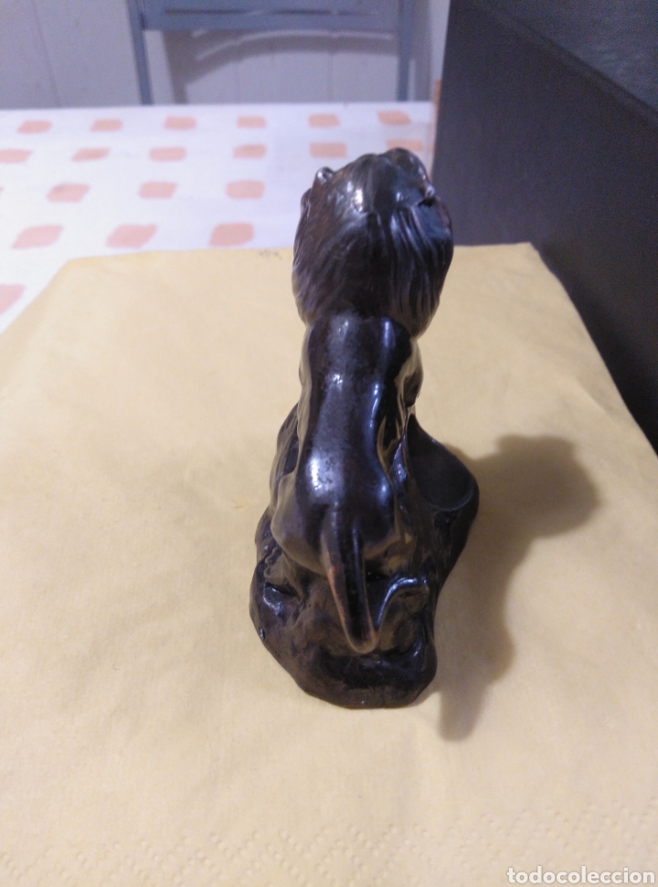 Coleccionismo: Figura de Le&oacute;n en metal - Foto 4