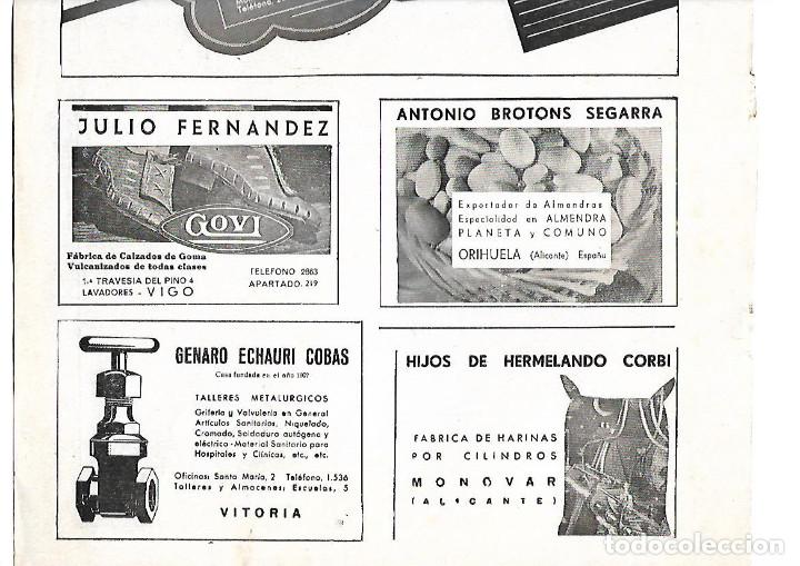 Collezionismo: A&Ntilde;O 1939 PUBLICIDAD VITORIA GENARO ECHAURI COBAS TALLER MONOVAR ALICANTE HARINAS HERMELANDO CORBI