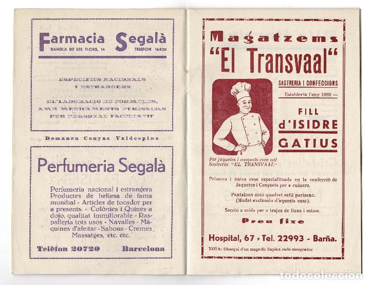 Coleccionismo: PROGRAMA CARNAVAL DE BARCELONA 1936. - Foto 3