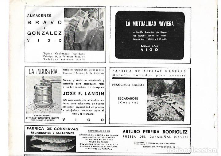 Collezionismo: A&Ntilde;O 1939 PUBLICIDAD ALMACENES BRAVO GONZALEZ VIGO LA INDUSTRIAL JOSE LANDIN TALLER FUNDICION