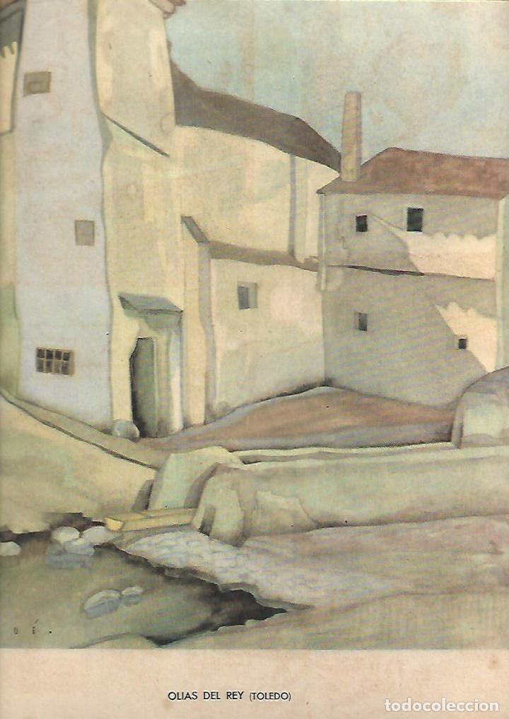 Collecting paper: A&Ntilde;O 1939 RECORTE PRENSA PINTURA LAMINA REPRODUCCION OLIAS DEL REY TOLEDO POR BOUE