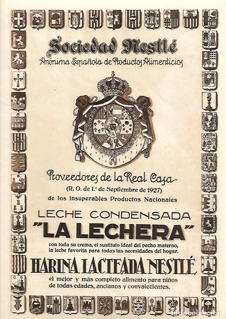 Coleccionismo: A&Ntilde;OS 20 RECORTE PRENSA PUBLICIDAD LECHE CONDENSADA LA LECHERA SOCIEDAD NESTLE HARINA LACTEADA