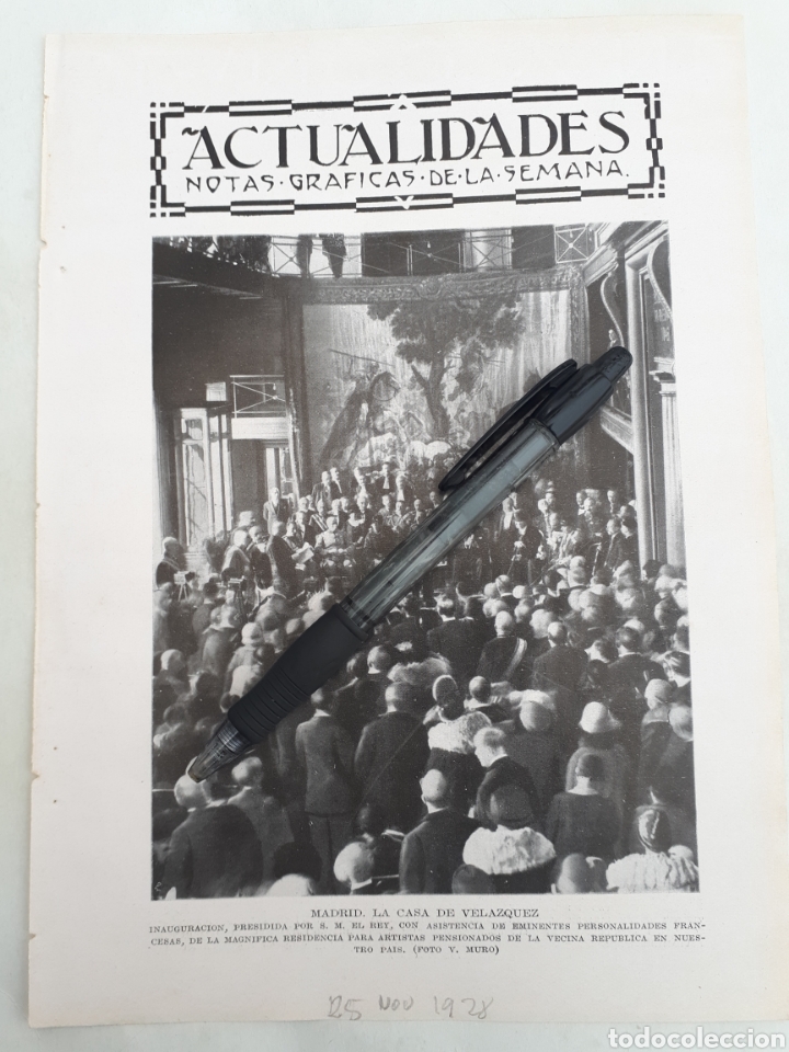 Coleccionismo: MADRID. LA CASA DE VELAZQUEZ. 1928