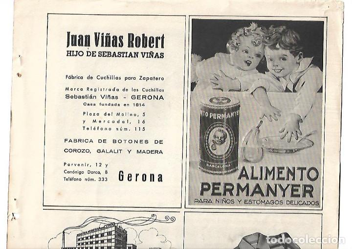 Coleccionismo: A&Ntilde;O 1939 PUBLICIDAD CUCHILLAS ZAPATERO JUAN VI&Ntilde;AS ROBERT GIRONA ALIMENTO INFANTIL PERMANYER
