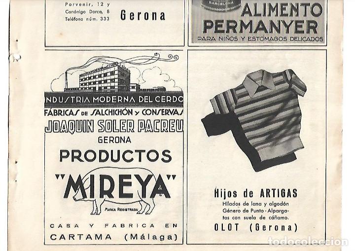 Collectionnisme: A&Ntilde;O 1939 PUBLICIDAD JOAQUIN SOLER PACREU GIRONA INDUSTRIA MODERNA DEL CERDO MIREYA CARTAMA MALAGA
