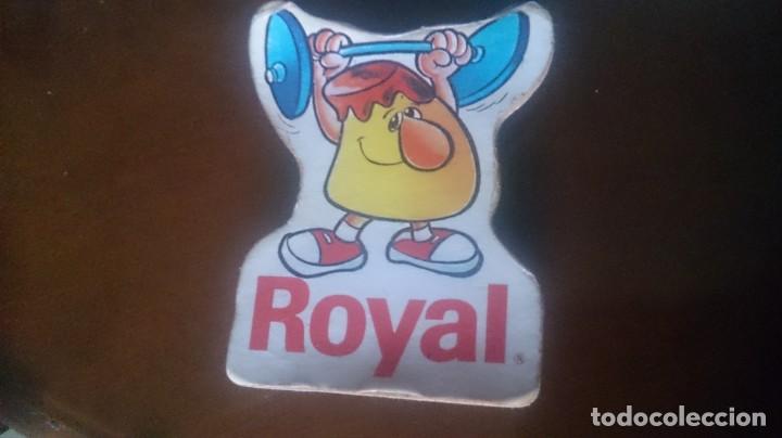 Coleccionismo: Antiguo Im&aacute;n para nevera de Flan Royal. - Foto 1