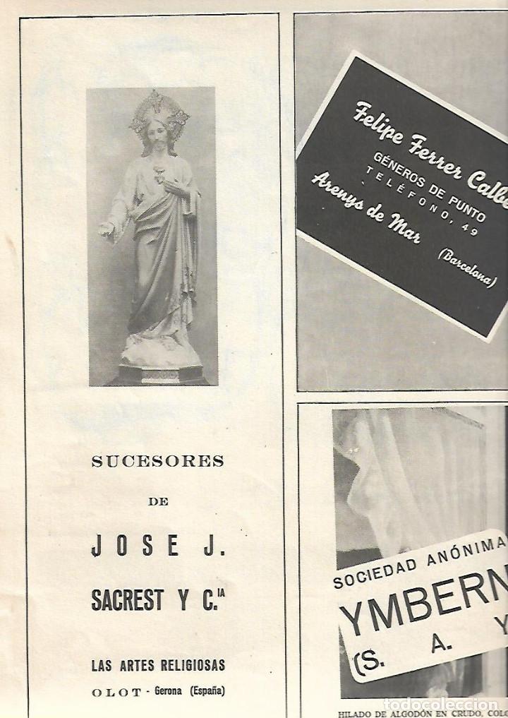 Collectionnisme: A&Ntilde;O 1939 PUBLICIDAD SUCESORES DE JOSE SACREST Y COMPA&Ntilde;IA ARTES RELIGIOSAS OLOT ESCULTURA IMAGENES