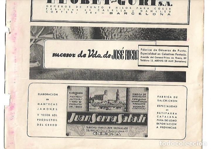 Collezionismo: A&Ntilde;O 1939 PUBLICIDAD JUAN SERRA SABADI GIRONA MANTECA JAMON SALSICHON BUTIFARRA CATALANA