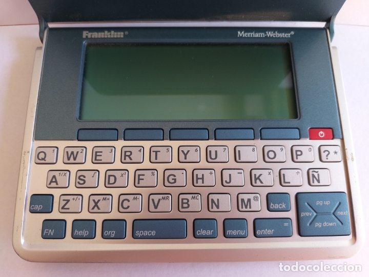 Coleccionismo: Calculadora y diccionario de la marca Franklin. - Foto 2